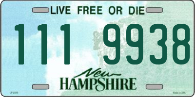 NH license plate 1119938