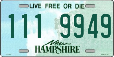 NH license plate 1119949