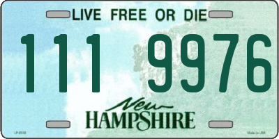 NH license plate 1119976