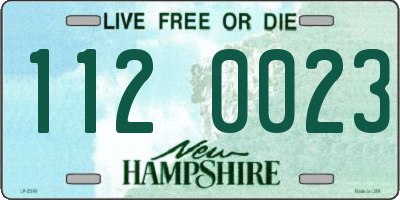 NH license plate 1120023