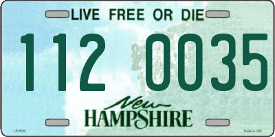 NH license plate 1120035