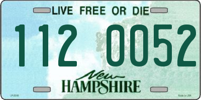 NH license plate 1120052