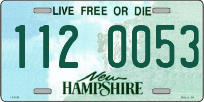 NH license plate 1120053