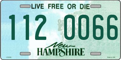 NH license plate 1120066