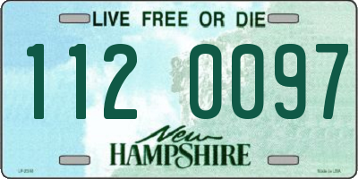 NH license plate 1120097