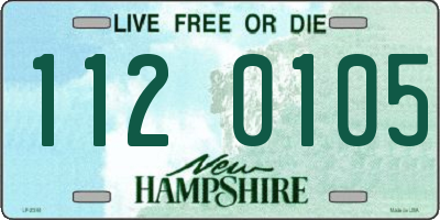 NH license plate 1120105