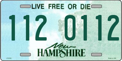 NH license plate 1120112
