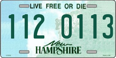 NH license plate 1120113