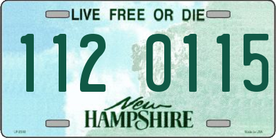 NH license plate 1120115