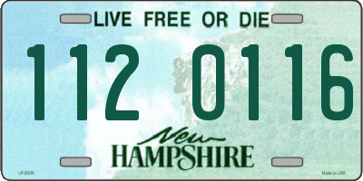 NH license plate 1120116