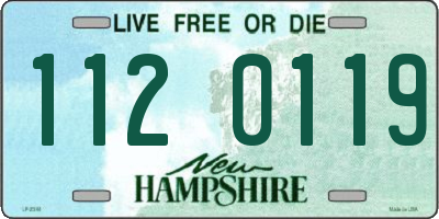 NH license plate 1120119