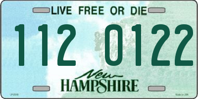 NH license plate 1120122