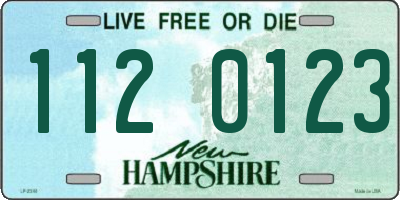 NH license plate 1120123