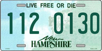 NH license plate 1120130