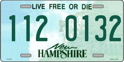 NH license plate 1120132