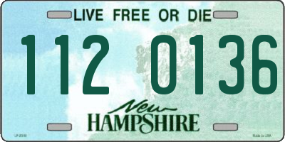 NH license plate 1120136