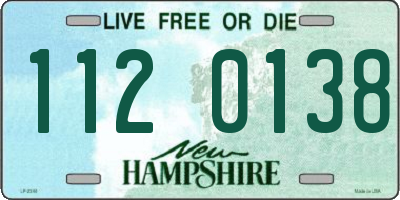 NH license plate 1120138