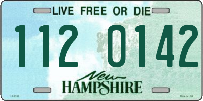 NH license plate 1120142