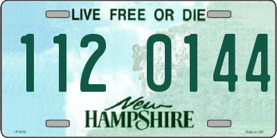 NH license plate 1120144