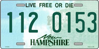 NH license plate 1120153