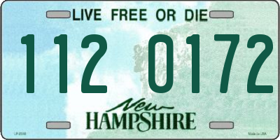 NH license plate 1120172