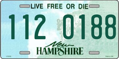 NH license plate 1120188