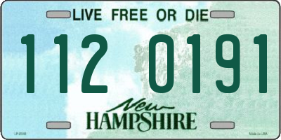 NH license plate 1120191