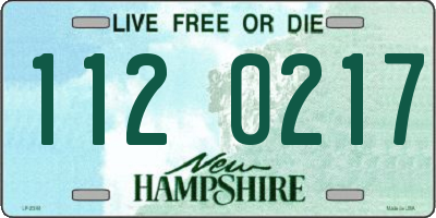 NH license plate 1120217