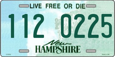 NH license plate 1120225