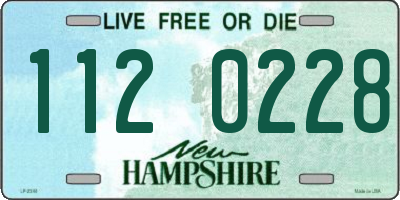 NH license plate 1120228