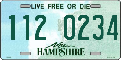NH license plate 1120234