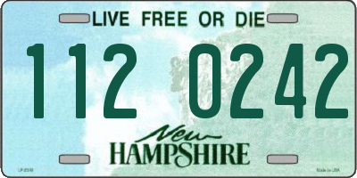 NH license plate 1120242