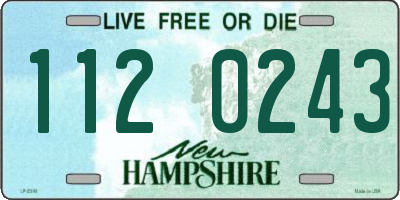 NH license plate 1120243