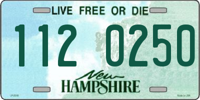 NH license plate 1120250