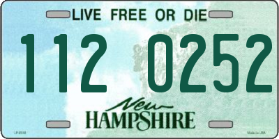 NH license plate 1120252