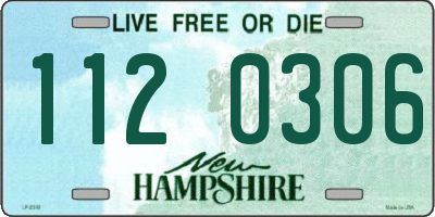 NH license plate 1120306