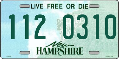 NH license plate 1120310