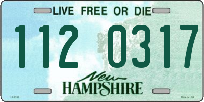 NH license plate 1120317