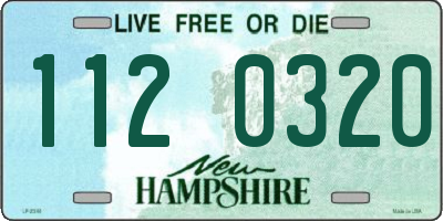 NH license plate 1120320