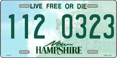 NH license plate 1120323