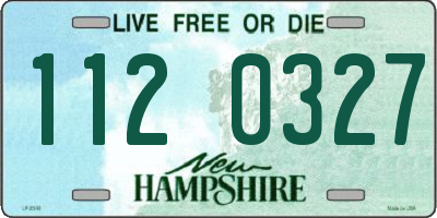 NH license plate 1120327
