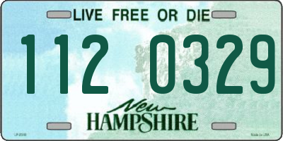 NH license plate 1120329