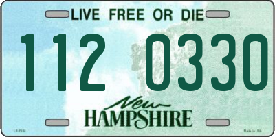 NH license plate 1120330
