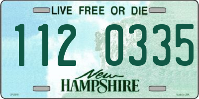 NH license plate 1120335