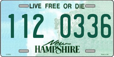 NH license plate 1120336