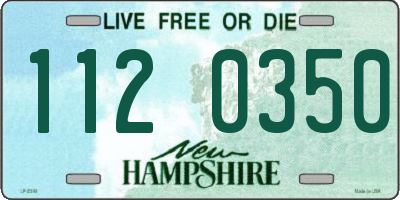 NH license plate 1120350