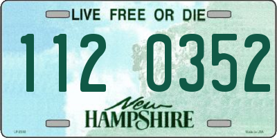 NH license plate 1120352