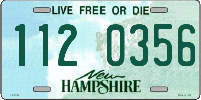 NH license plate 1120356
