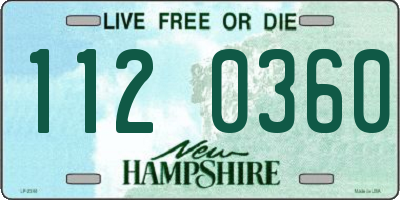 NH license plate 1120360