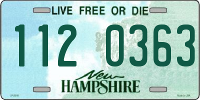 NH license plate 1120363
